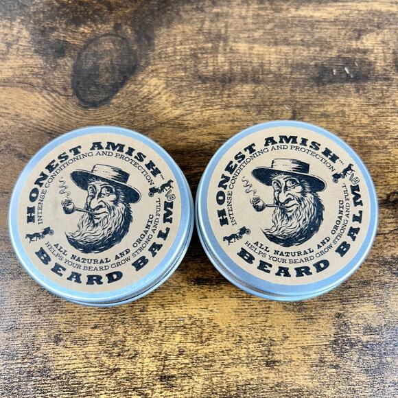 Honest Amish Beard Balm 4 oz TOTAL SET OF 2 2oz each - Picture 7 of 8
